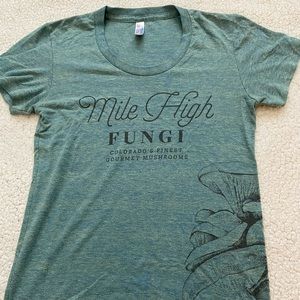 Colorado Mushroom Graphic Tee Size Small